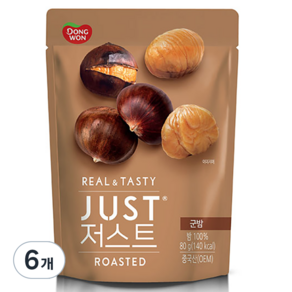 동원 저스트 군밤, 80g, 6개