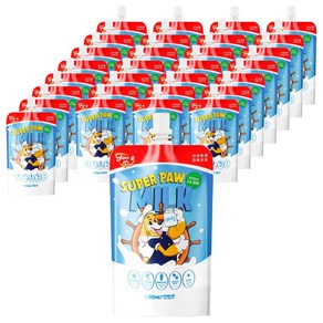 슈퍼포우 반려동물 펫밀크, 우유맛, 180ml, 30개