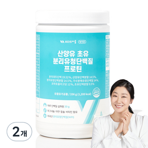 비타민마을 산양유 초유 분리유청단백질 프로틴, 2개, 336g