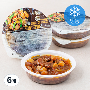 한끼의품격 한품 매콤 히로미찌 찜닭덮밥소스 (냉동), 6개, 250g