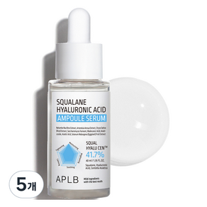 APLB 스쿠알란 히알루론산 앰플 세럼, 40ml, 5개