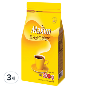 맥심 모카골드 마일드 원두커피, 500g, 1개입, 3개