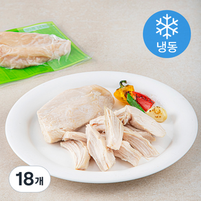 함께하닭 맛있는 스팀 헬스 닭가슴살 수제 찐저염맛 (냉동), 100g, 1개입, 18개
