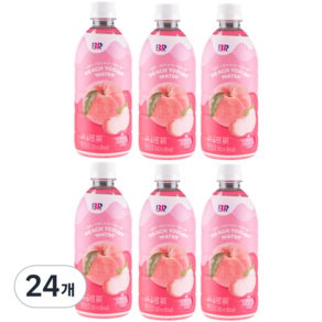 배스킨라빈스 피치 요거트 워터, 500ml, 24개