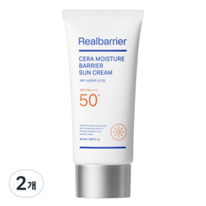 리얼베리어 세라 수분 장벽 선크림 SPF50+ PA++++, 50ml, 2개