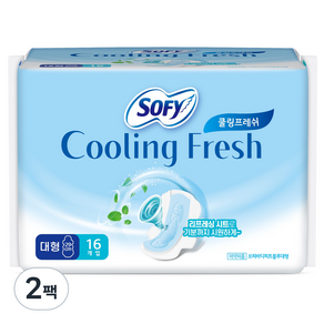 쏘피 쿨링프레쉬 생리대 날개형