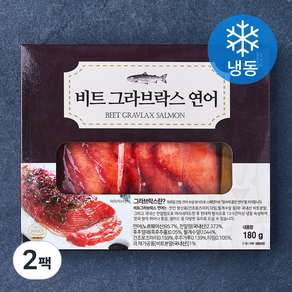 선도 노르웨이 비트 그라브락스 연어 (냉동), 180g, 2팩