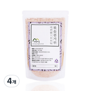 산촌마을 볶은 콩가루, 4개, 300g