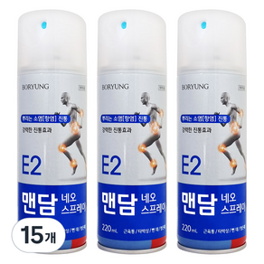 보령 맨담 네오 스프레이 뿌리는파스 220ml, 15개, 1개입