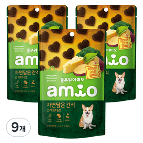 풀무원아미오 강아지 자연 담은 간식, 인섹트너겟, 80g, 9개