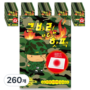 군바리 붙이는 핫팩 40g, 260개