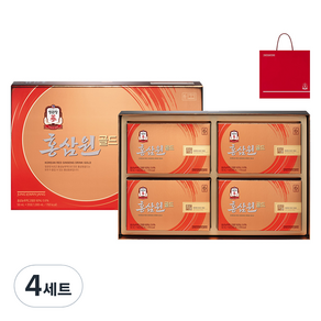 정관장 홍삼원골드 50ml x 20포 + 쇼핑백, 1L, 4개