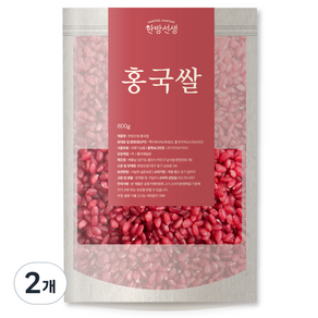 한방선생 홍국쌀 특품, 600g, 2개