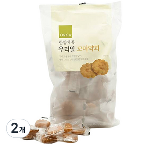 올가홀푸드 한입에 쏙 우리밀 꼬마약과, 400g, 2개