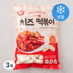 세미원 치즈 떡볶이 (냉동), 1kg, 3개