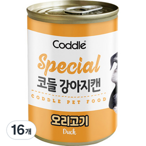 코들 강아지 캔, 오리고기, 400g, 16개