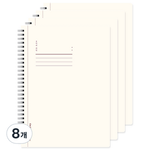 포포팬시 3500 포포심플 뜯어쓰는 B5 PP 절취 노트 라인, 아이보리, 8개