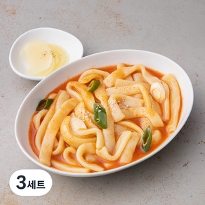 오분떡볶이 납작 + 단무지 4인분 세트 달콤순맛, 3세트