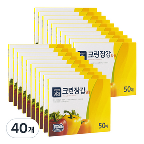 명진 알뜰 크린장갑 50매, 40개