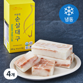 씨슬림 순살 대구 3개입 (냉동), 285g, 4개