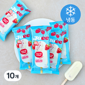 롯데웰푸드 JOEE 그릭요거트 스트로베리 (냉동), 10개, 1개입, 85ml