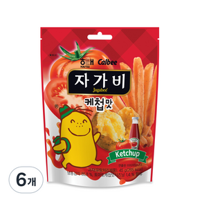 자가비 해태제과 케첩맛, 45g, 6개