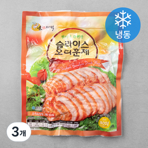 미덕 중국산 슬라이스 오리훈제 (냉동), 800g, 3개