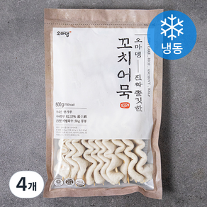 오마뎅 진짜 쫄깃한 꼬치어묵 (냉동), 500g, 4개