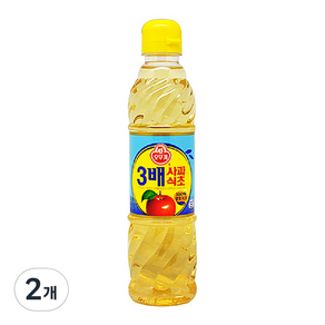 오뚜기 3배 사과식초, 500ml, 2개