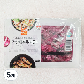 일가집 요리엔 적양배추무피클, 1kg, 5개