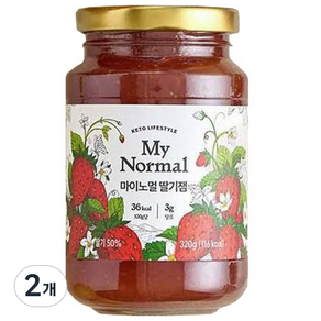 마이노멀 저칼로리 딸기잼, 320g, 2개