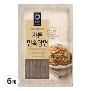 청정원 자른 민속당면, 500g, 6개