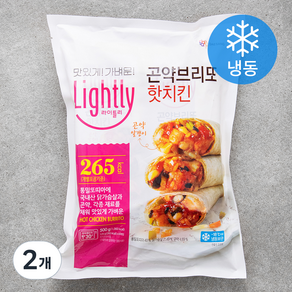 대상 라이틀리 곤약브리또 핫치킨 4입 (냉동), 500g, 2개