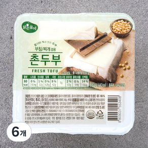 맑은물에 촌두부, 550g, 6개