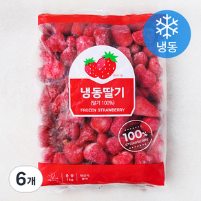 냉동딸기 (냉동), 6개, 1kg