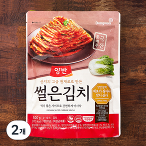 양반 썰은김치, 500g, 2개