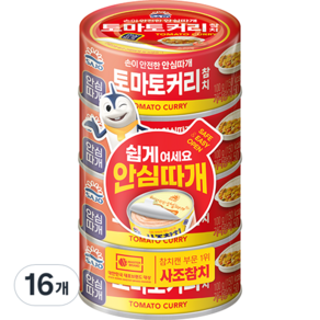 사조 토마토커리 참치, 100g, 16개