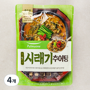 풀무원 반듯한식 시래기 추어탕 냉장, 450g, 4개