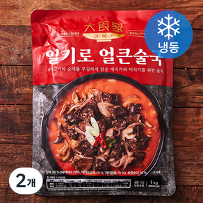 대식가 일키로 얼큰술국 (냉동), 1kg, 2개