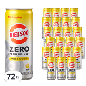 비타500 ZERO 스파클링 유자, 250ml, 72개