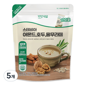 비단식당 스테비아 아몬드 호두 율무라떼 10p, 300g, 5개