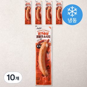 맛있닭 닭가슴살 프랑크소시지 훈제 (냉동), 100g, 10개