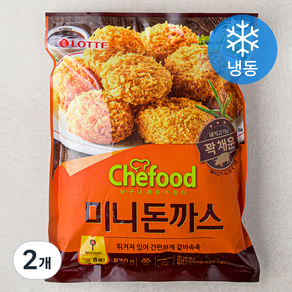 쉐푸드 미니돈까스 (냉동), 870g, 2개