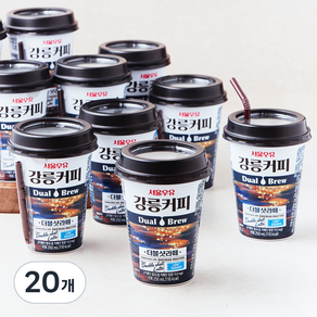 서울우유 강릉커피 더블샷 라떼, 20개, 250ml