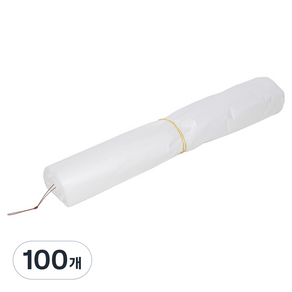 담다 재활용 평판 비닐 봉투 투명, 100개, 70L