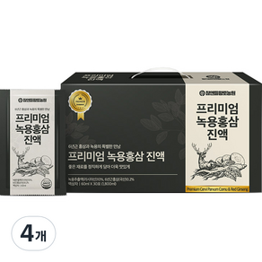 참앤들황토농원 프리미엄 녹용홍삼진액 30p, 4개, 1.8L