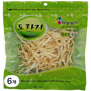 나물이야기 국산 건도라지, 50g, 6개