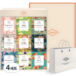 라돌체비타 프리미엄 허브차 선물세트 + 쇼핑백, 라돌체비타 프리미엄 허브차9p, 4세트