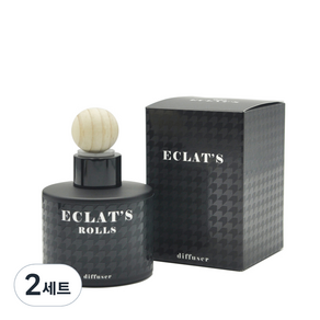 에클라스 프리미엄 블랙 방향제 100ml + 우드볼 세트, 아이원추 우드볼, 2개