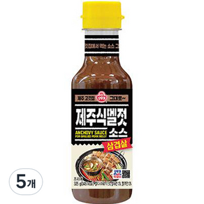 오뚜기 삼겹살 제주식 멜젓소스, 325g, 5개